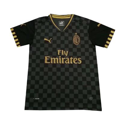 camisetas de entrenamiento de fútbol 2019-2020 AC Milan negro